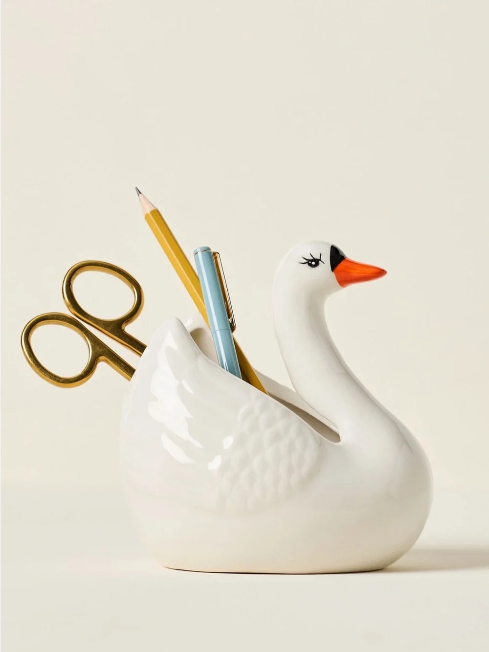 Anthropologie Swan Pen Cup